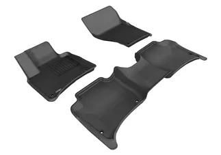 3D MAXpider Kagu 1st & 2nd Row Floormats For 11-18 Porsche Cayenne - Black